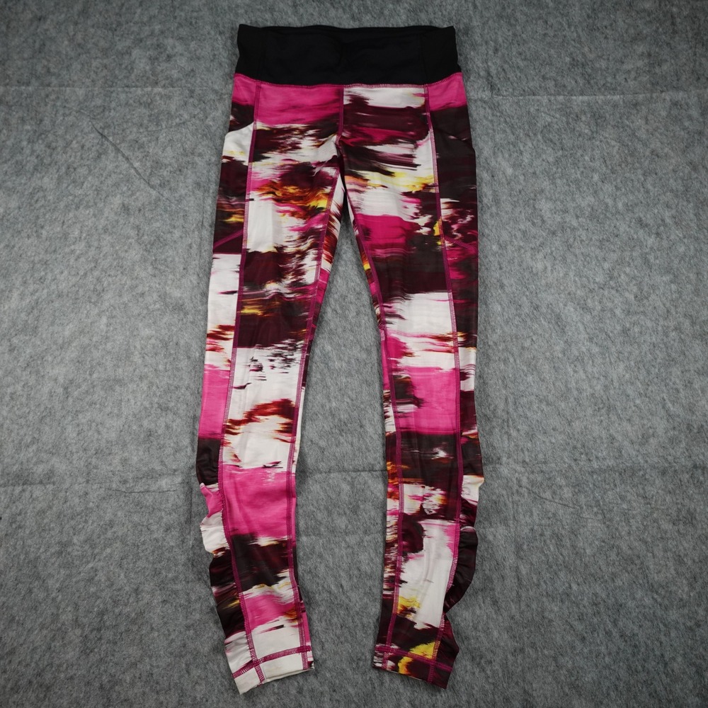 Lululemon Leggings Womens‎ 6 Pink Tie Dye 28" Yoga Gym Run Workout